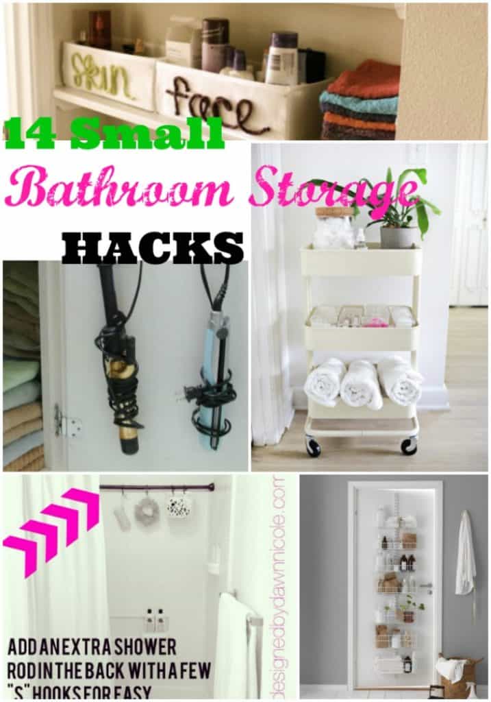 14smallbathroomstoragehacks Hairs Out of Place
