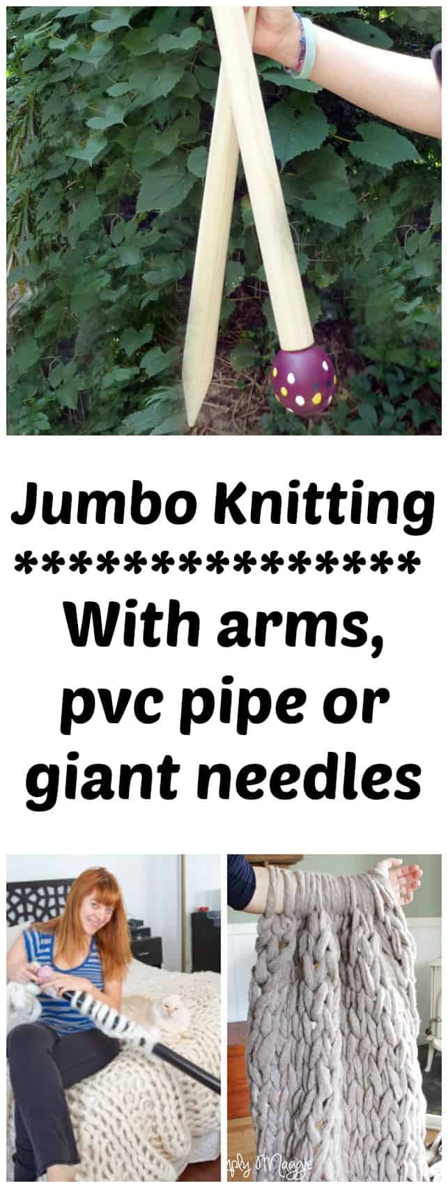 How to Make a Chunky Knitted Blanket Knitting Blankets with Arms or Needles