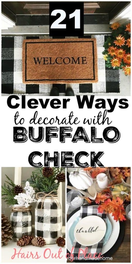 20+ Black and White Buffalo Plaid Decor Ideas