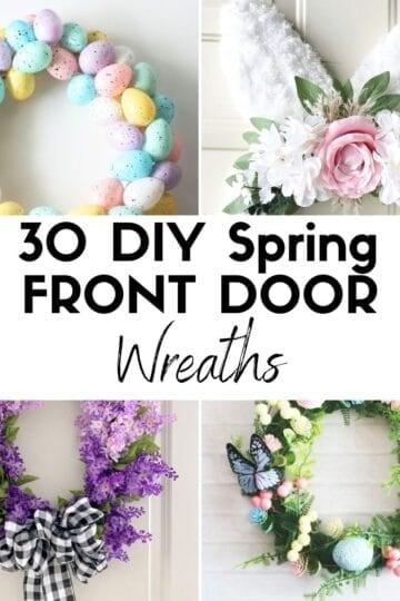 30 DIY Spring Front Door Wreaths HOOP Post Collage
