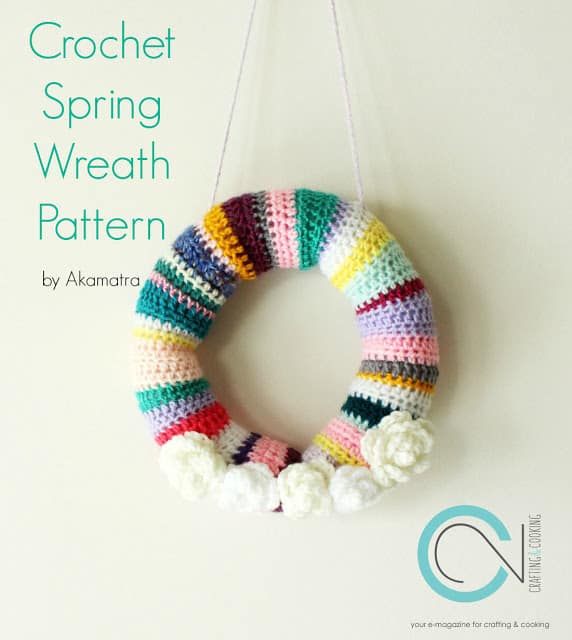 crochet spring wreath pattern