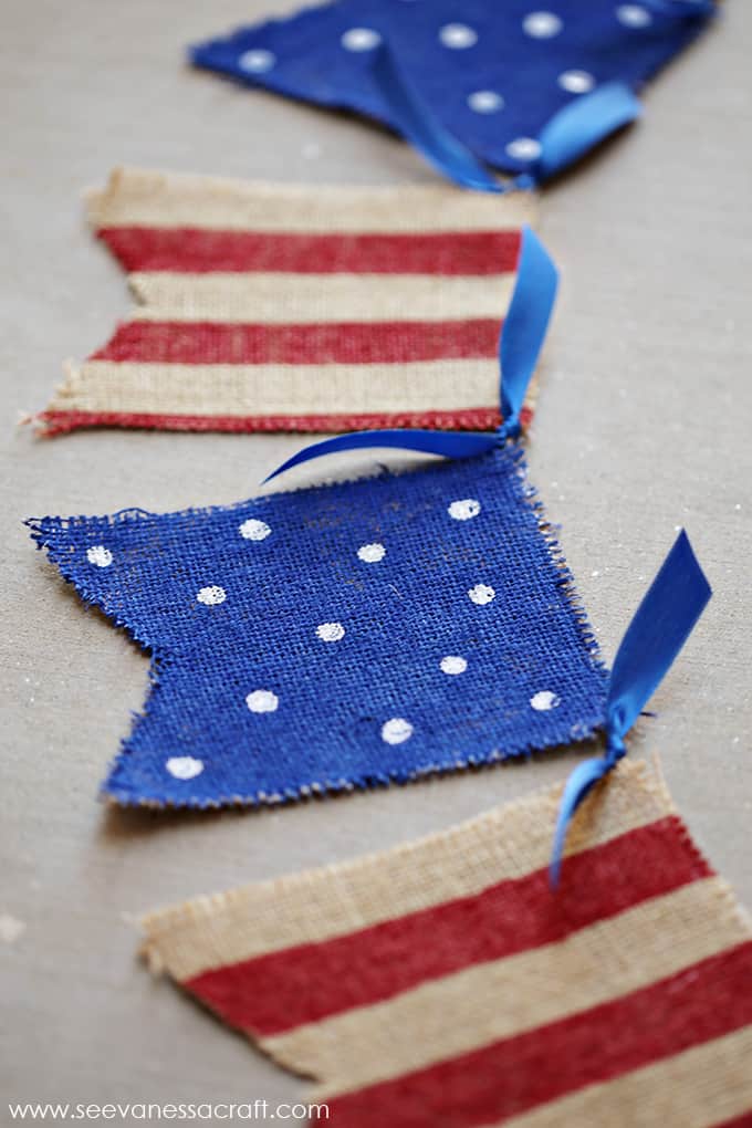 diy 4th of july burlap banner