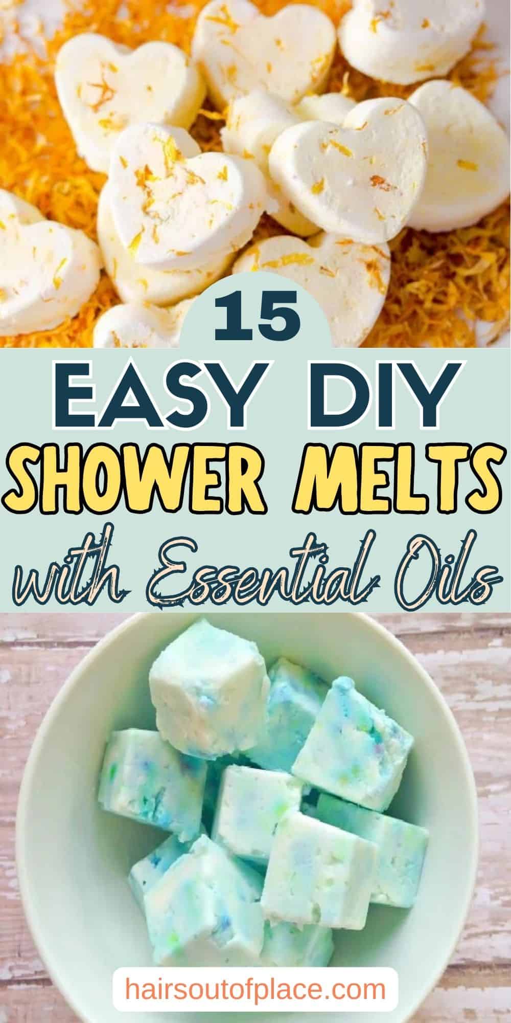 Easy DIY Shower Melts Pinterest pins