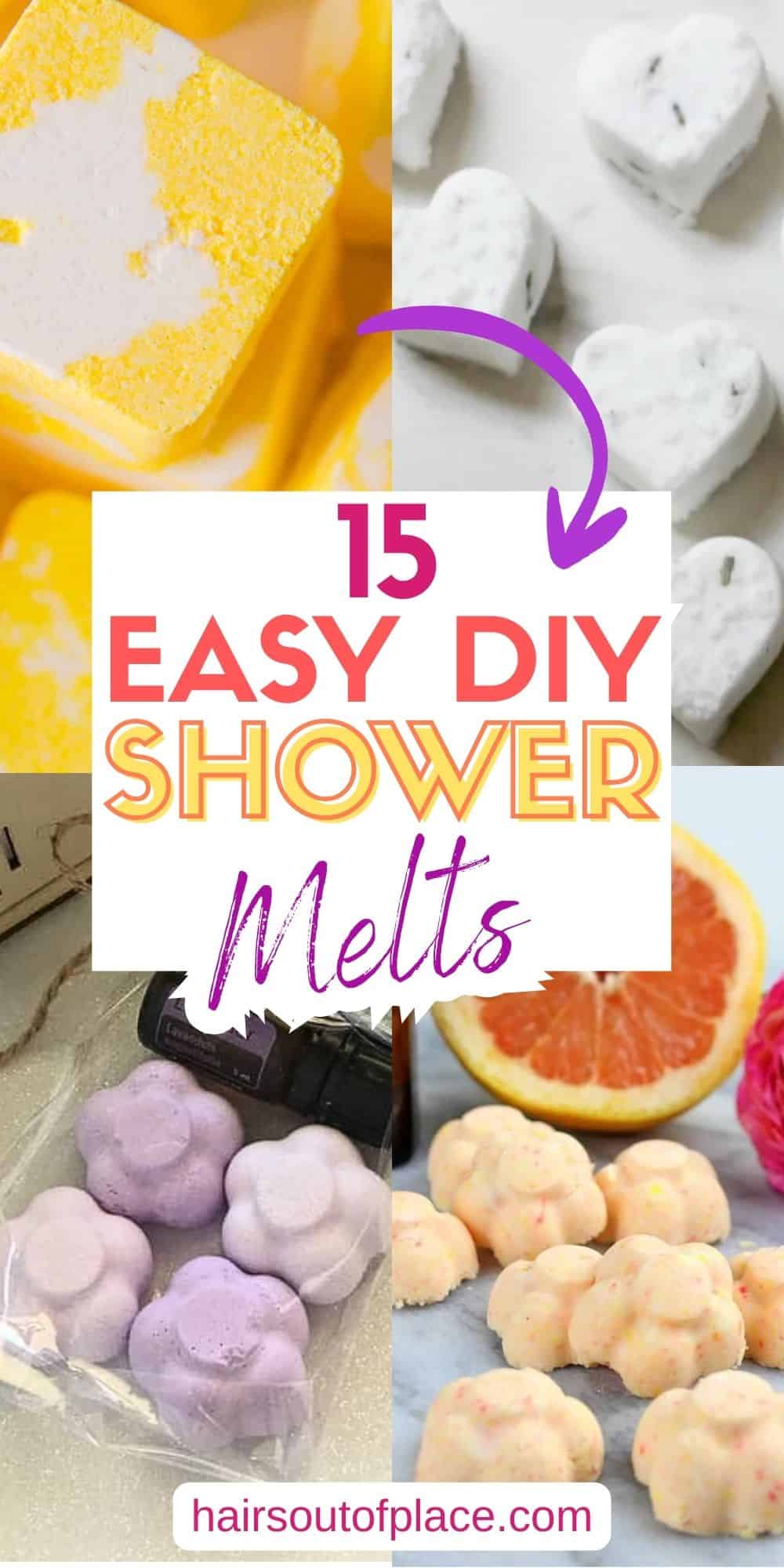 Easy DIY Shower Melts Pinterest pins