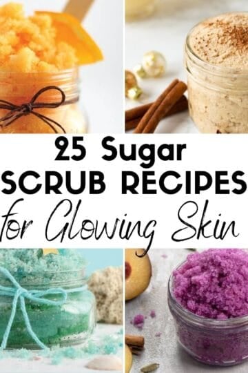 25 Sugar Scrub Recipes for Glowing Skin HOOP Collage