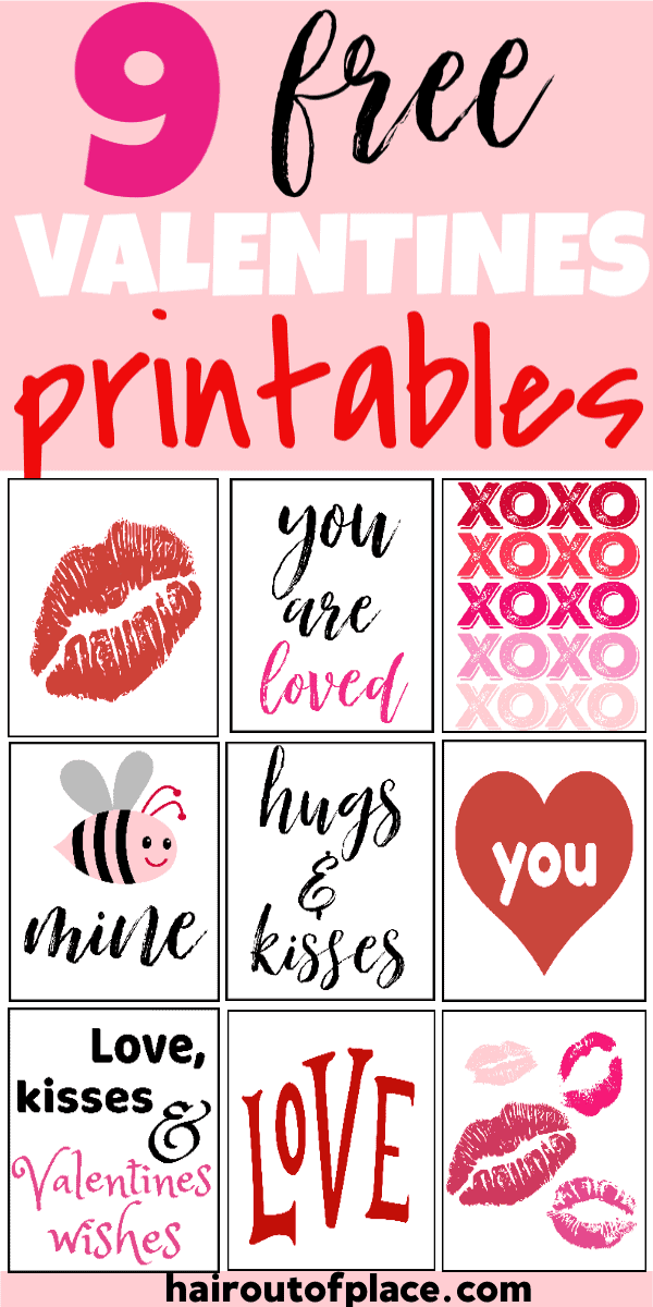 9 Free Valentines Printables That are Cute as Can Bee