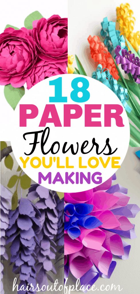 Project Paper Side Flower 18 Stunning DIY Paper Flowers You'll Love Making - Hairs Out of Place