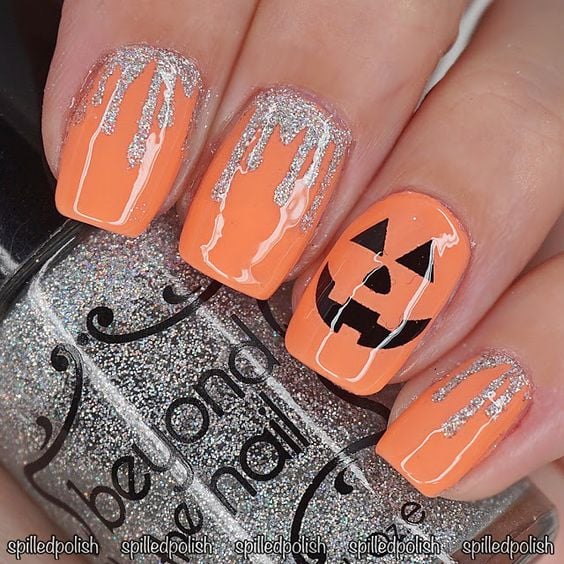 15 Cute Halloween Nails Design Ideas - Hairs Out of Place