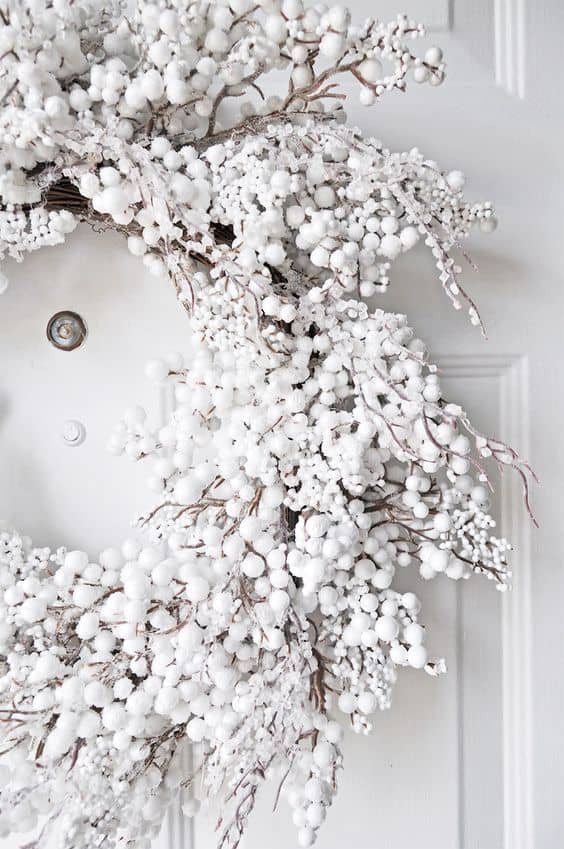 white christmas ideas decorating cute white wreath