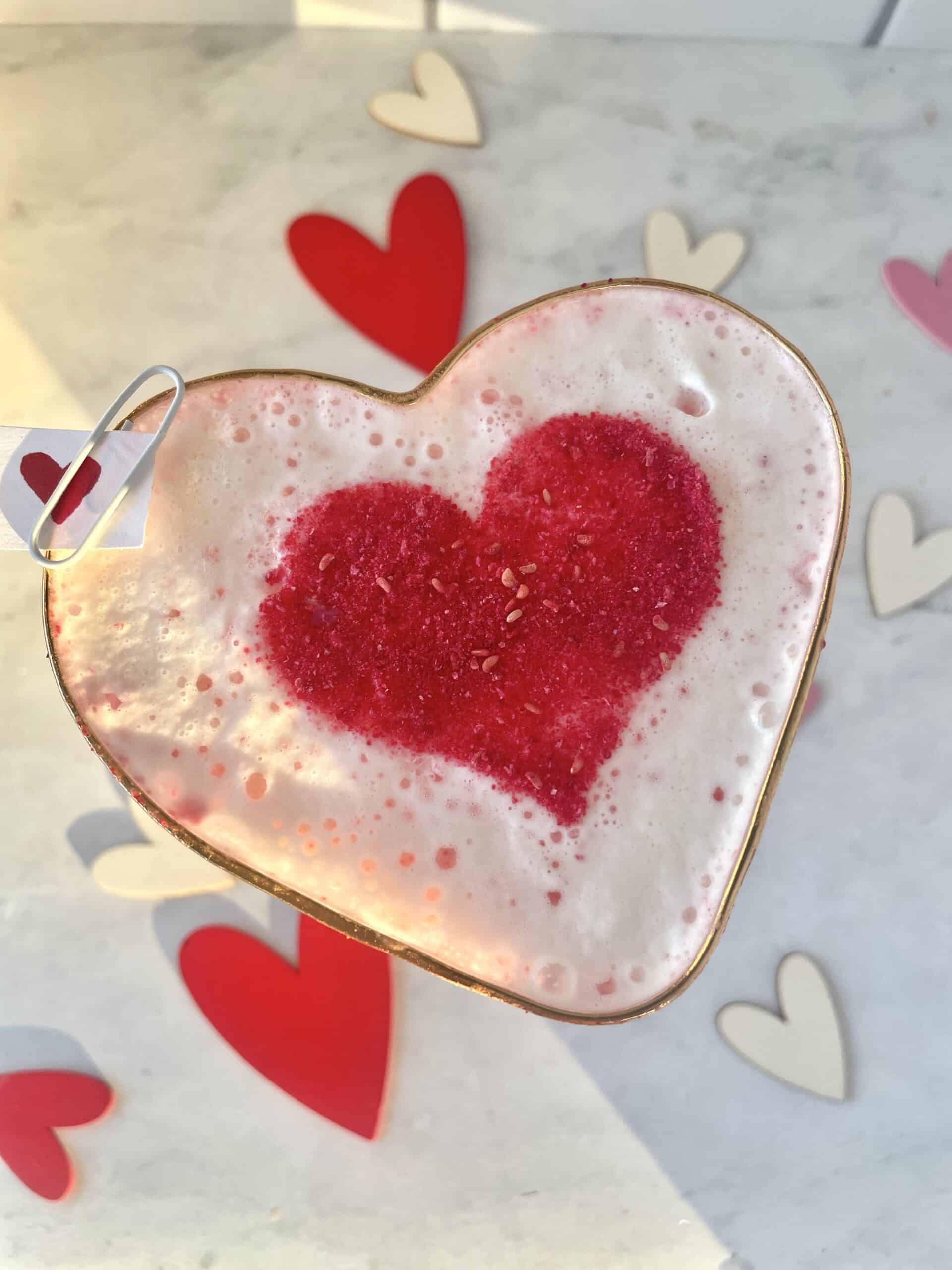 heart on your sleeve cocktail for valentines day