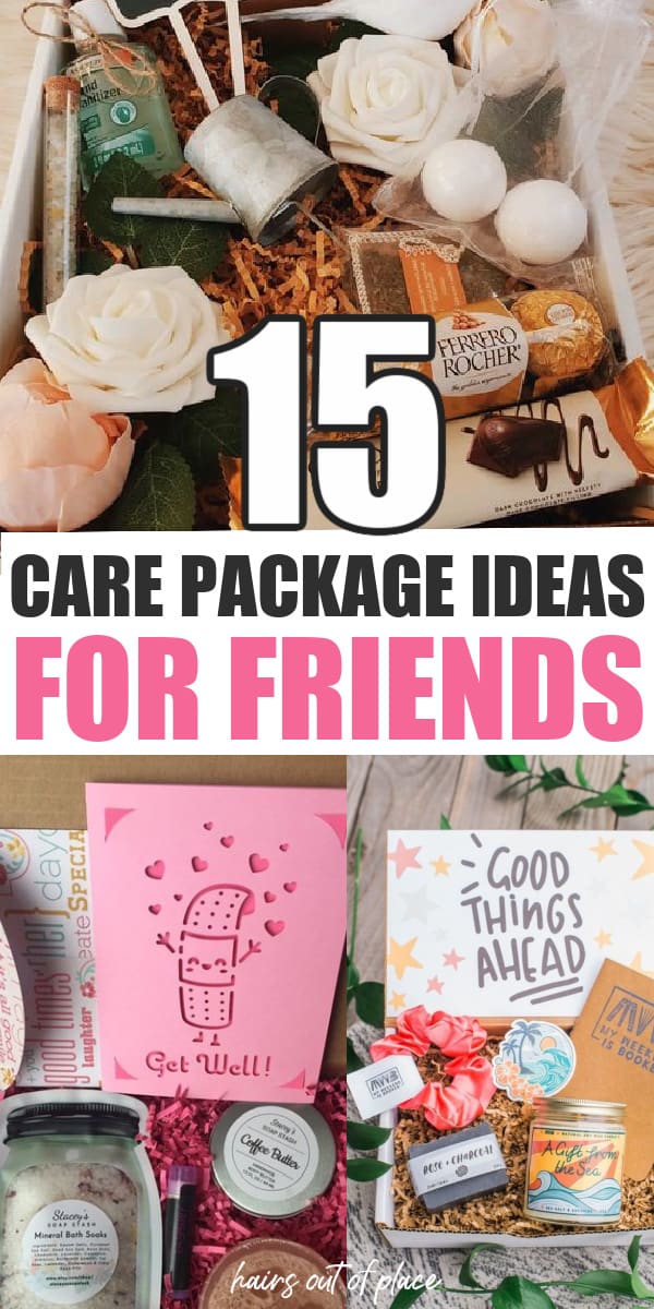 24 Creative Friend Care Package Ideas - Hairs Out of Place