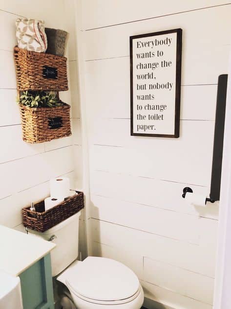 apartment bathroom decor ideas funny sign
