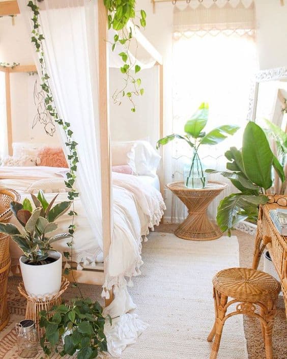 bedroom boho style ideas