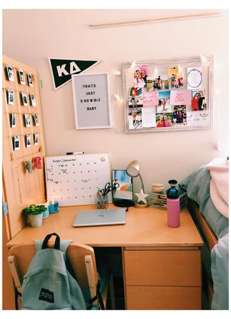 dorm room desk storage