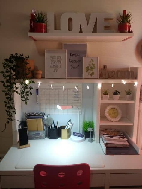 15 Dorm Room Desk Ideas + College Desk Organization - Hairs Out of Place