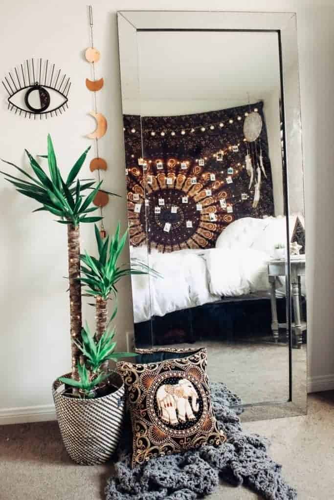 fun boho style bedroom