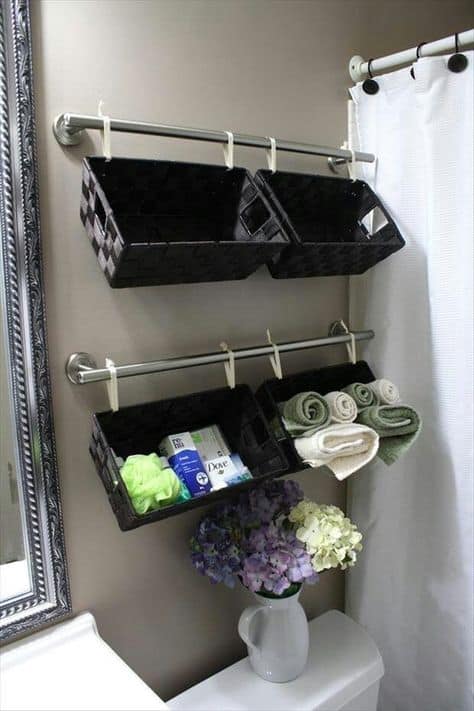 fun ideas for apartment bathroom decor bin organizers
