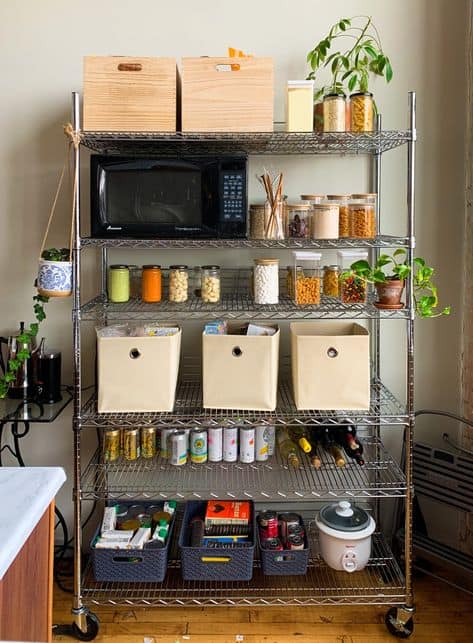 ideas for affordable apartment decor alternative kitchen storage closet