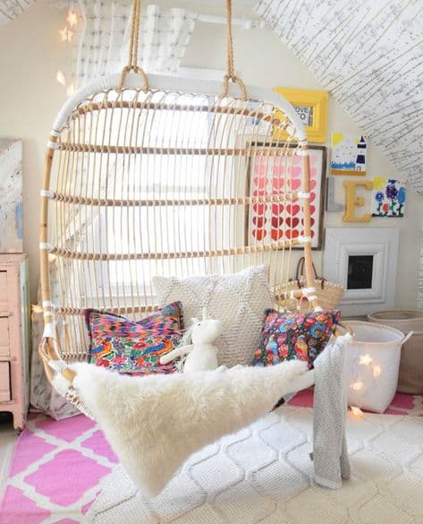 small room teenage girl ideas cutest chair for the bedroom with faux fur and pillows