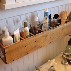 cheap bathroom decor ideas diy wooden holder