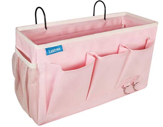 must have college ideas over the bed pink organizer