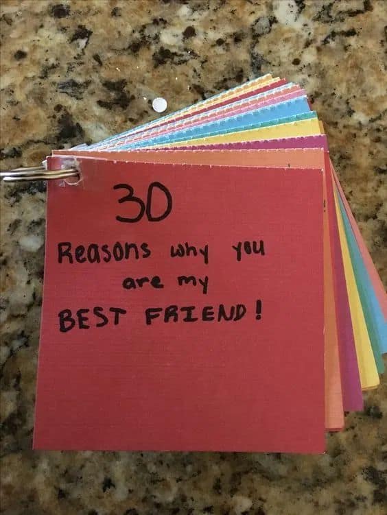 cute gift ideas for best friend reasons why you are my best friend cards