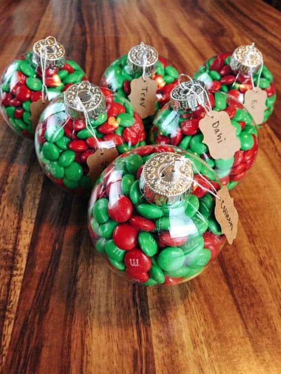 diy best friends christmas gifts candy ornaments