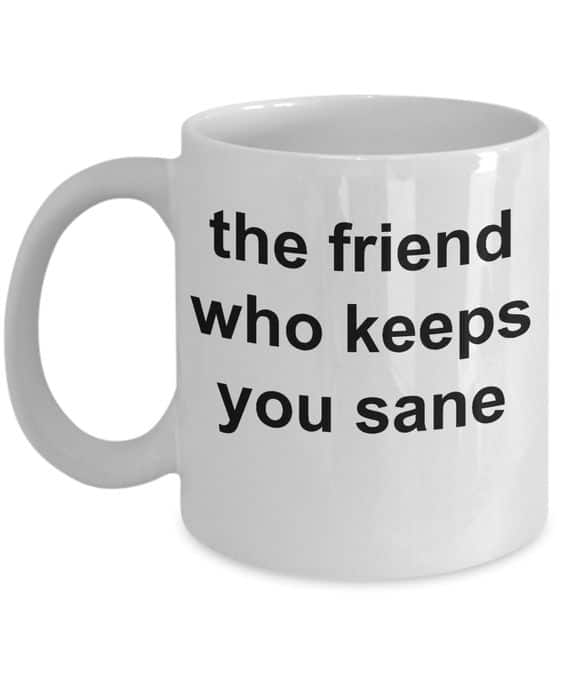 diy christmas gift ideas best friends the friend who keeps you sane mug