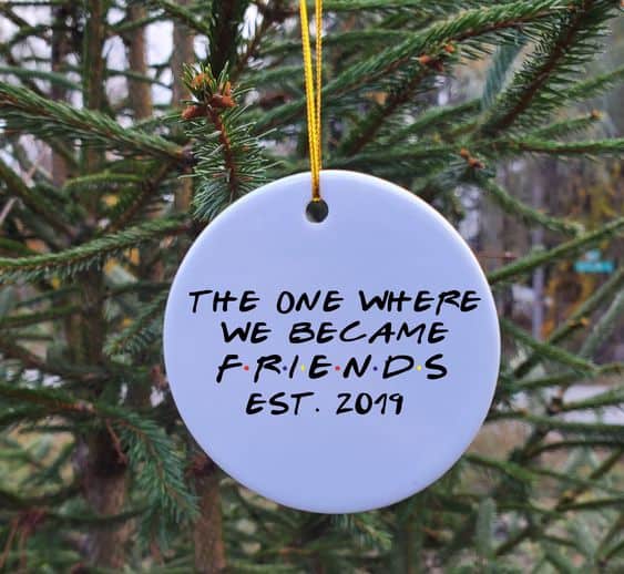 diy christmas gifts for bffs the one where we became friends ornament