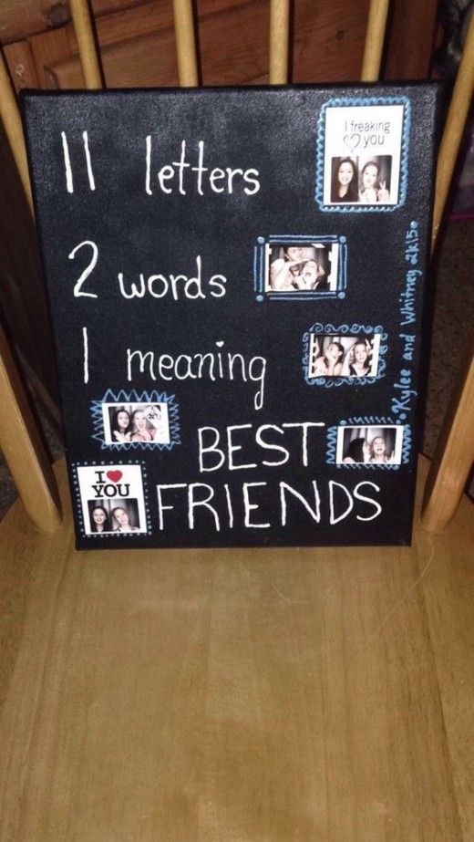diy gifts for christmas best friends cute best friend saying and art piece
