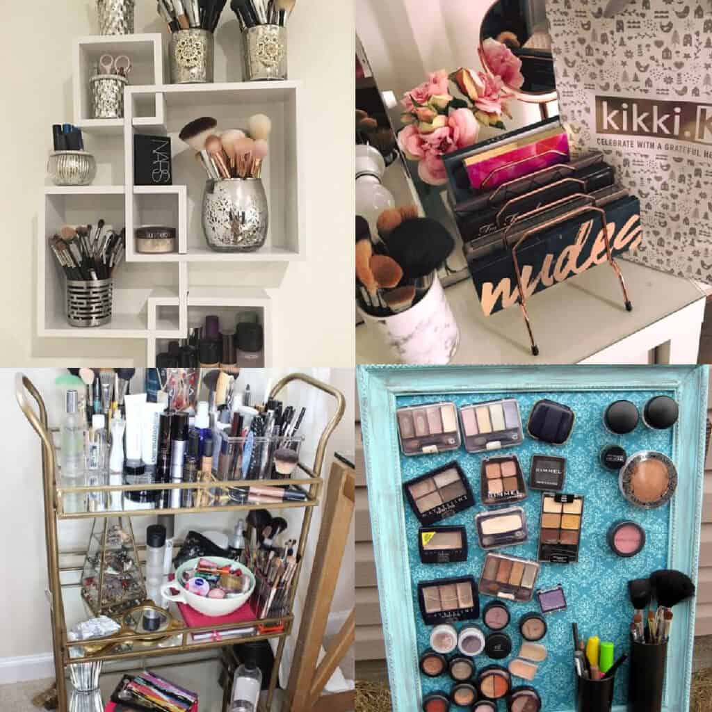 How to Organize & Display Makeup in Cool Ways  Makeup storage organization,  Makeup room decor, Makeup drawer organization