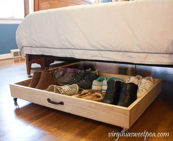best shoe storage ideas under the bed storage