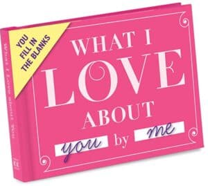 cute one year gifts for her what I love about you by me book