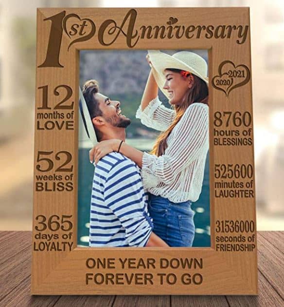 one year down anniversary gift picture