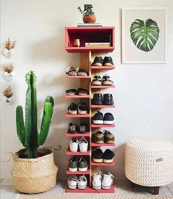 organization ideas shoe storage tower