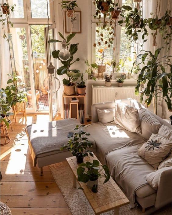 small spaces decorating living room plant decor