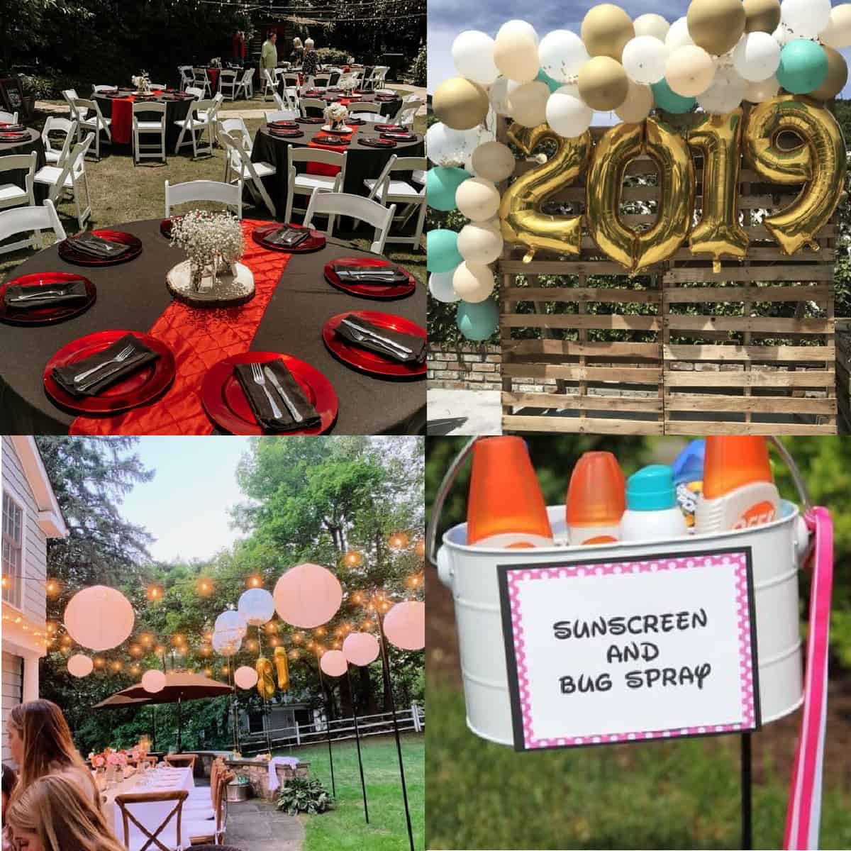 35 DIY Outdoor Graduation Party Ideas Hairs Out Of Place