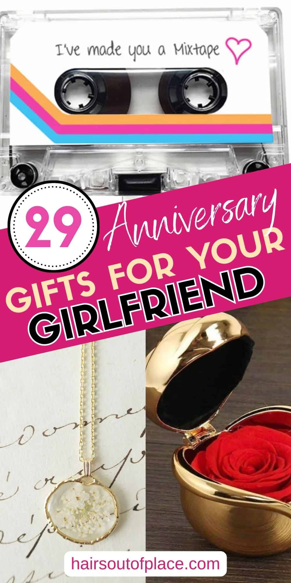 29 Best Anniversary Gifts for Girlfriend Pinterest pin