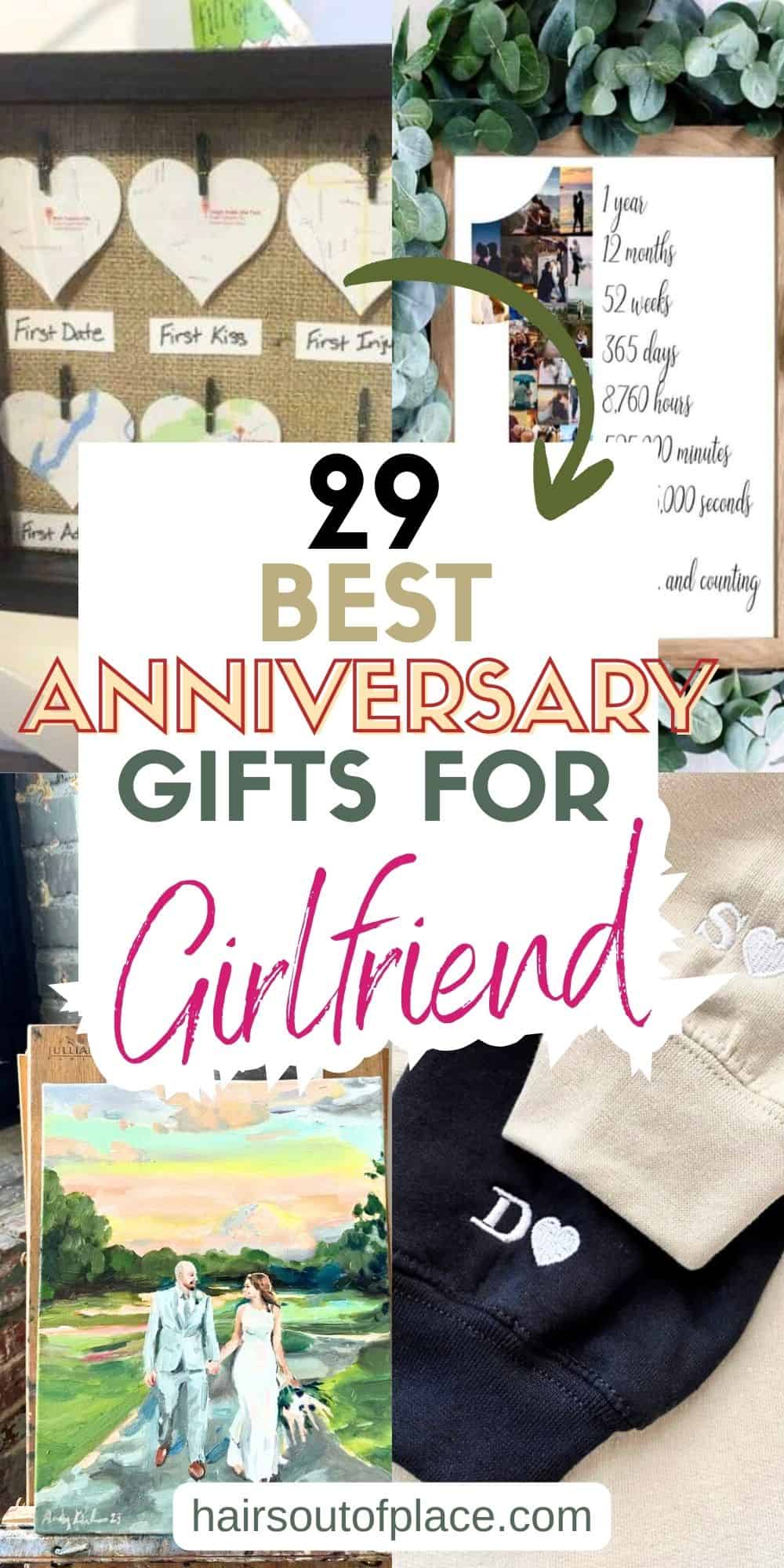 29 Best Anniversary Gifts for Girlfriend Pinterest pin