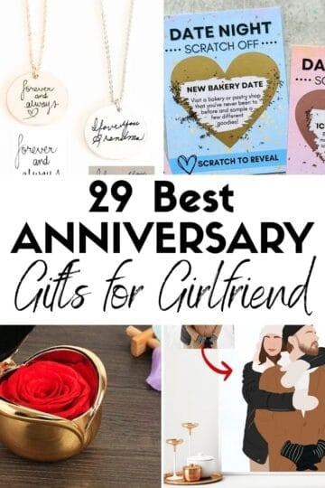 29 Best Anniversary Gifts for Girlfriend HOOP Post Collage