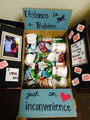 diy cute boyfriend gifts long distance care package gift
