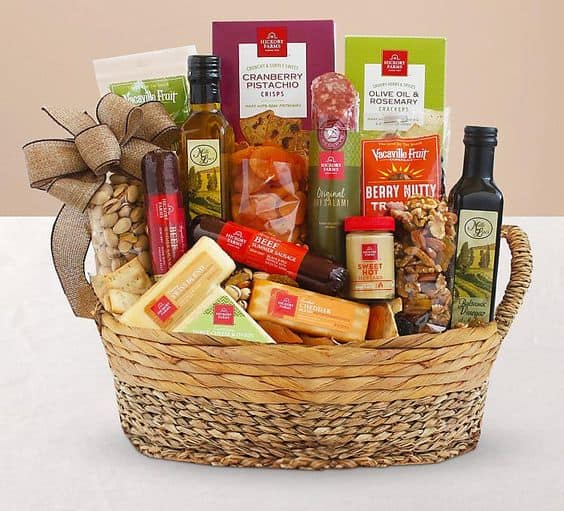 family gift basket ideas charcuterie basket