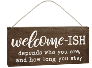 funny ideas cheap decor welcome sign