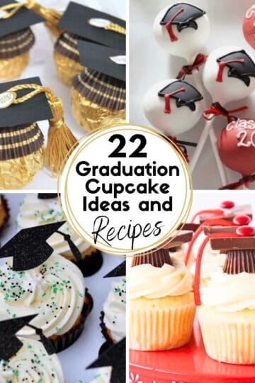 22 Graduation Cupcake Ideas + Recipes HOOP Collage Images