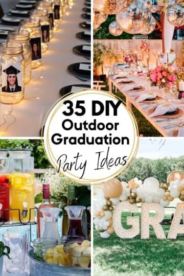 35 DIY Outdoor Graduation Party Ideas HOOP Collage Images
