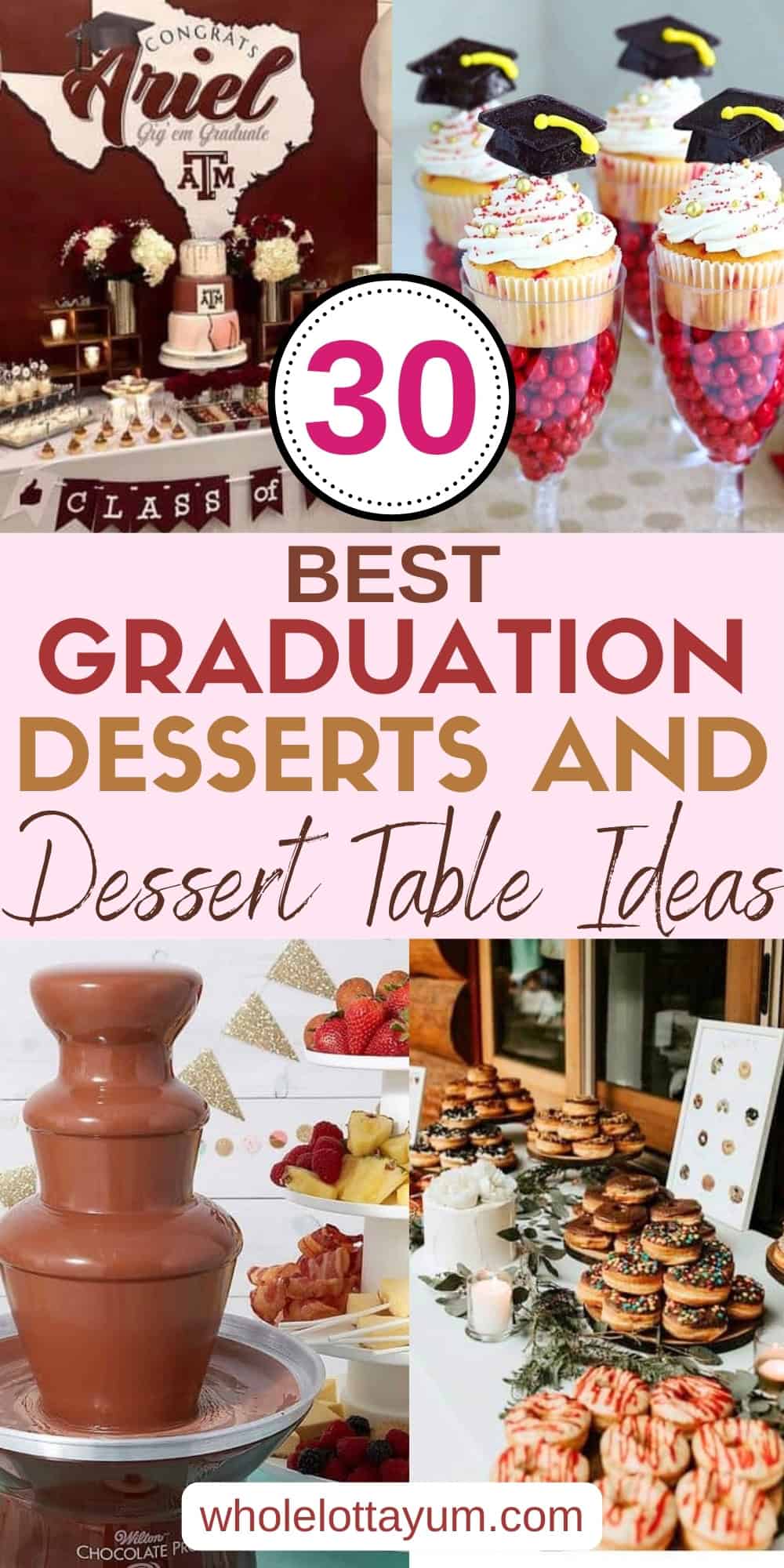 30+ BEST Graduation Desserts Pinterest pin