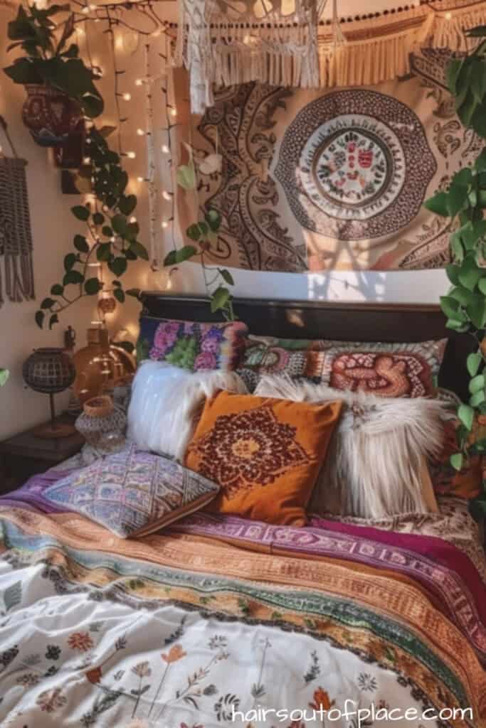 boho apartment decor 7 fairy lights cozy bedroom