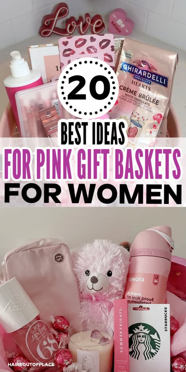 best pink gift basket ideas for women clever and easy