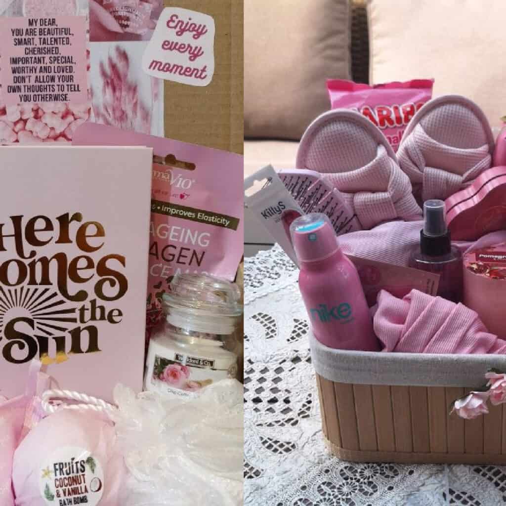 Best Friend Pink Gift Basket