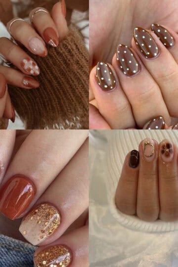 short thanksgiving nails best easy trendy cute fall nails